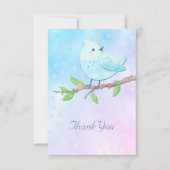 Blue Bird bedankje Bedankkaart (Voorkant)