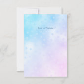 Blue Bird bedankje Bedankkaart (Achterkant)