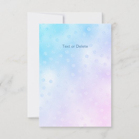 Blue Bird bedankje Bedankkaart (Achterkant)