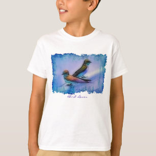 Blue Bird "Bird Lover" Wildlife Illustration Shirt