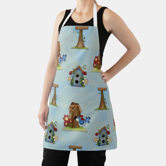 Blue Bird Birdhouse Schort (Insitu)