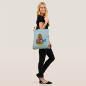 Blue Bird Birdhouse Tote Bag