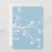 Blue Bird Branches Vrijgezellenfeest Kaart (Achterkant)