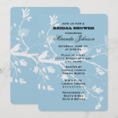 Blue Bird Branches Vrijgezellenfeest Kaart (Voorkant / Achterkant)