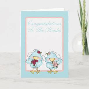 Blue Bird Brides Wedding Kaart