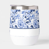 Blue Bird Chinoiserie Monogram  (Rechts)