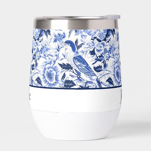 Blue Bird Chinoiserie Monogram  (Links)