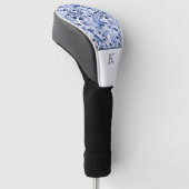 Blue Bird Chinoiserie Monogram Golfheadcover (Schuin)