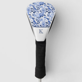 Blue Bird Chinoiserie Monogram  Golfheadcover