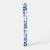 Blue Bird Chinoiserie Monogram iPhone Hoesje (Linkerkant)