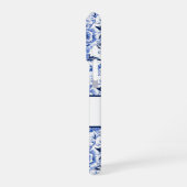 Blue Bird Chinoiserie Monogram  iPhone Hoesje (Linkerkant)