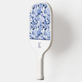 Blue Bird Chinoiserie Monogram  Pickleball Paddle (Links)