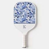 Blue Bird Chinoiserie Monogram  Pickleball Paddle (Achterkant)