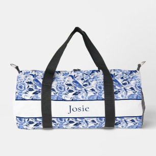 Blue Bird Chinoiserie Monogram Plunjezak