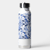 Blue Bird Chinoiserie Monogram Waterfles (Links)
