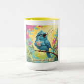 Blue Bird Coffee Mug Quote Mok (Midden)