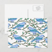 Blue Bird Conferentie Briefkaart (Voorkant / Achterkant)