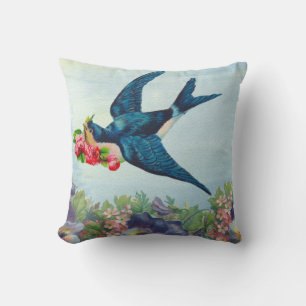 Blue Bird Cotton Sierkussen 16 x 16 inch