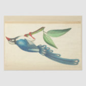  Blue Bird Ephemera Decoupage Tissue Paper Tissuepapier (Voorkant)