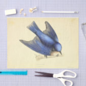 Blue Bird Ephemera Decoupage Tissuepapier (Craft)