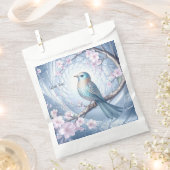 Blue Bird Floral Favor Bags Bedankzakje (Geknipt)