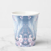 Blue Bird Floral Paper Cups Papieren Bekers (Links)
