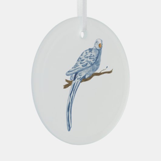 Blue Bird Glass Ornament (Voorkant Rechts)
