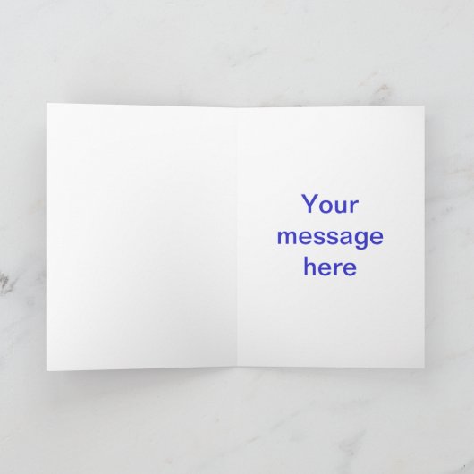 Blue Bird Happy Birthday-kaart Kaart (Binnen)