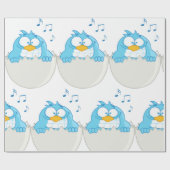 Blue Bird Hatching Cadeaupapier (Vlak)
