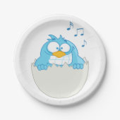 Blue Bird Hatching Papieren Bordje (Voorkant)
