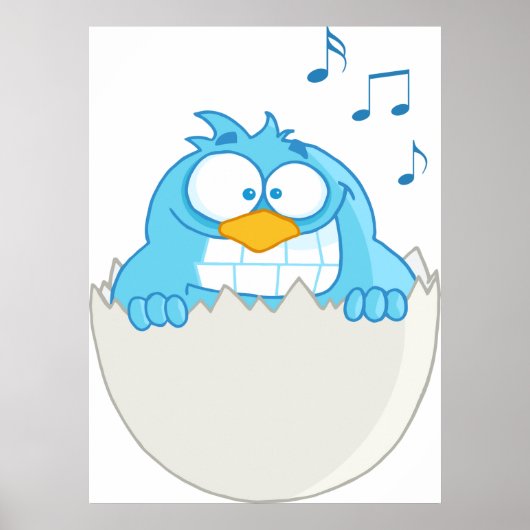 Blue Bird Hatching Poster (Voorkant)