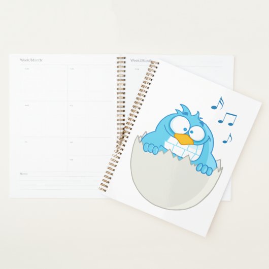 Blue Bird Hatching Spiral Planner (Display)