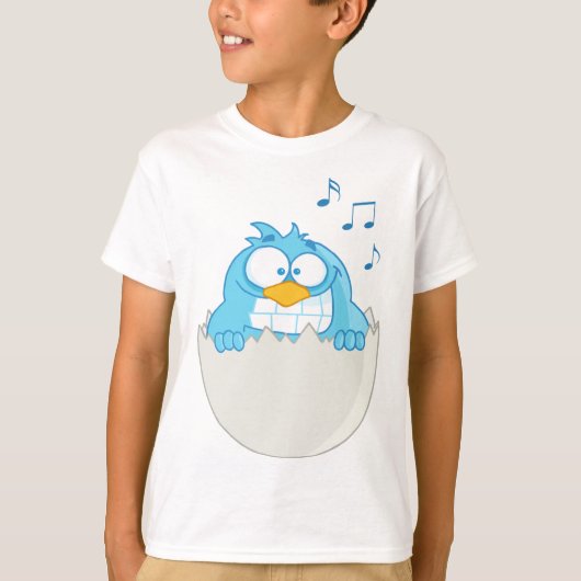 Blue Bird Hatching T-shirt (Voorkant)