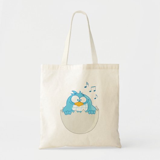 Blue Bird Hatching Tote Bag (Voorkant)