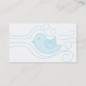 Blue BIrd in Flight Visitekaartje (Achterkant)