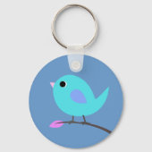 Blue Bird Keyring Sleutelhanger (Voorkant)