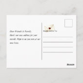 Blue Bird Mailbox Moving Announcement Briefkaart (Achterkant)