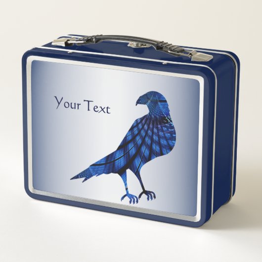 Blue Bird Metal Lunchbox (Achterkant)