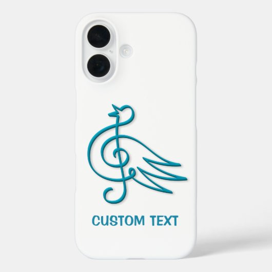 Blue Bird Music Case-Mate iPhone Case (Achterkant)