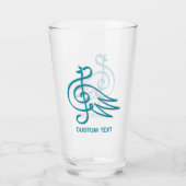 Blue Bird Music Glas (Achterkant)