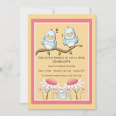 Blue Bird New Baby Aankondiging (Voorkant)