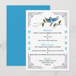 Blue Bird of Happiness 4,5-inch x 6,25-inch Menu