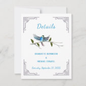 Blue Bird of Happiness Details Enclosure Kaart (Voorkant)