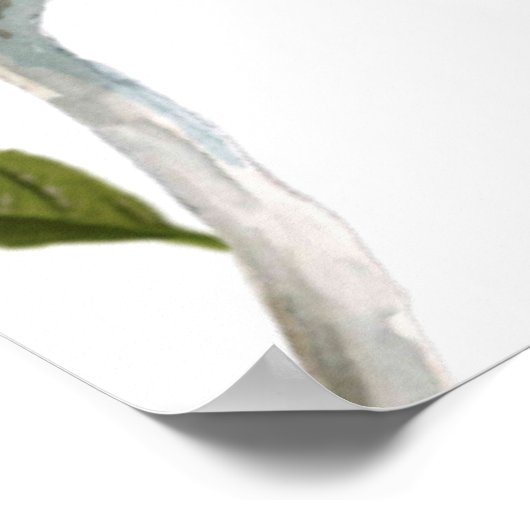 Blue Bird of Happiness Seating Chart 36"x24" Poster (Hoek)