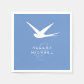 Blue Bird of Happiness Trouwdag Servet (Voorkant)