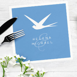 Blue Bird of Happiness Trouwdag Servet