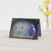 Blue Bird of Happiness Wenskaarten Verjaardag +++ Kaart (Gele Bloem)