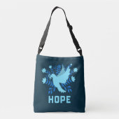 Blue Bird of Hope and Peace - Dove Crossbody Tas (Achterkant)
