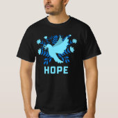 Blue Bird of Hope and Peace - Dove T-shirt (Voorkant)