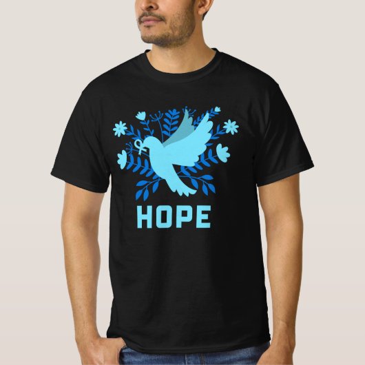 Blue Bird of Hope and Peace - Dove T-shirt (Voorkant)